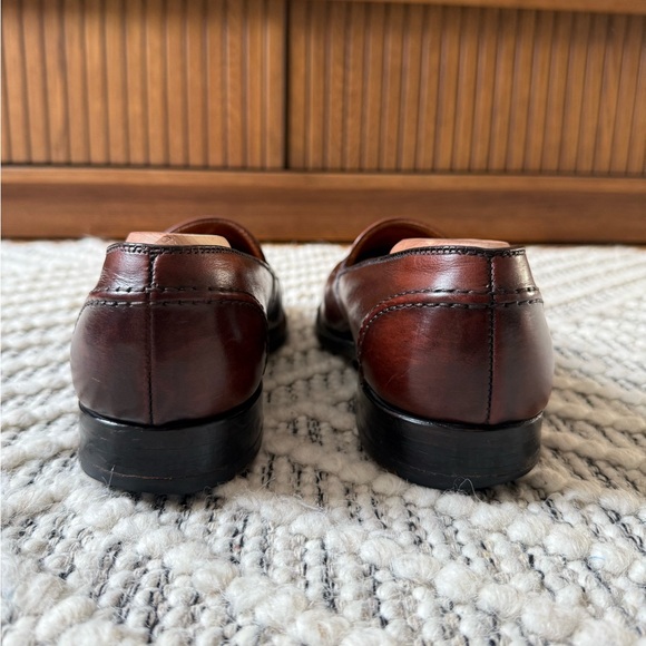 Alden 686 Full Strap Penny Loafers 8.5D in Dark Brown Calfskin Made in USA - Picture 4 of 7